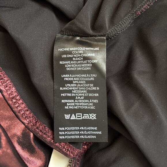 NEW Anthropologie Shine Button Down Shirt Womens XL Dark Red Long Sleeve Relaxed - Picture 11 of 11